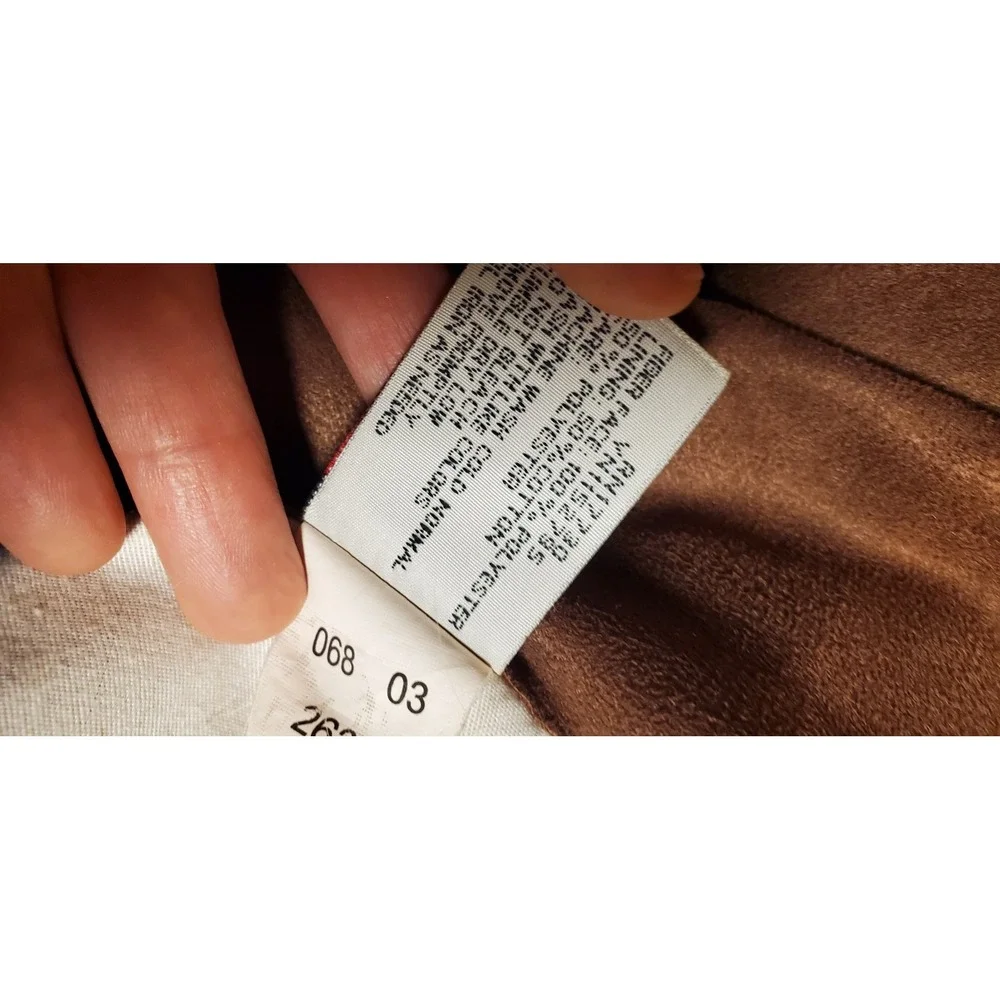 Woolrich Faux Suade Curtain 1 Panel Brown Lined Top Rod Sleeve‎